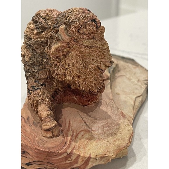 Buffalo Stone Carved Approx 6.5 In Long And 4 Inches Wide Really Beautiful